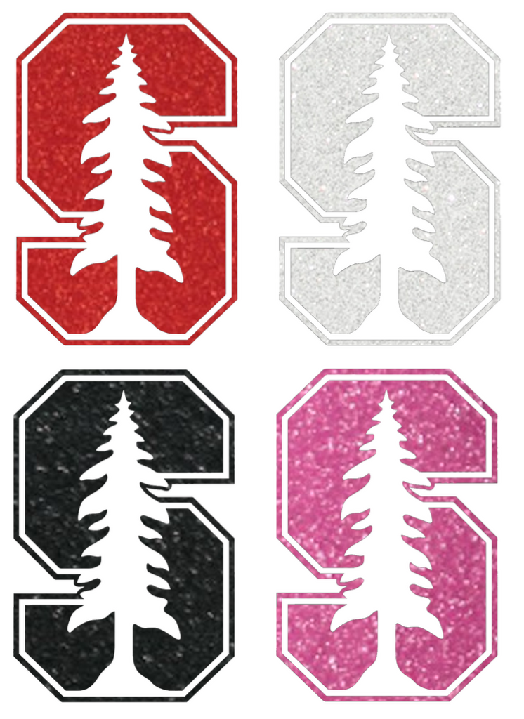 Stanford Cardinal Metallic Sparkle Team Logo Premium DieCut Vinyl Decal PICK COLOR & SIZE