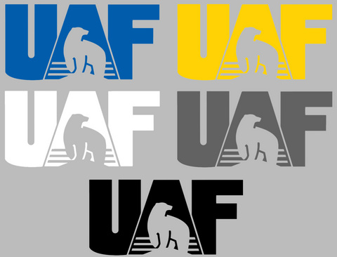 Alaska Nanooks UAF Logo Premium DieCut Vinyl Decal PICK COLOR & SIZE