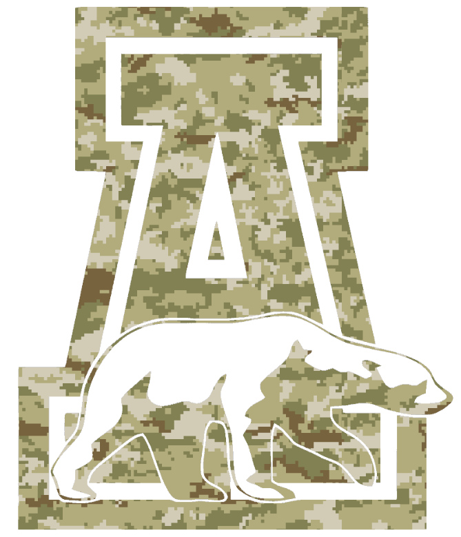 Alaska Nanooks Team Logo Salute to Service Camouflage Camo Vinyl Decal PICK SIZE