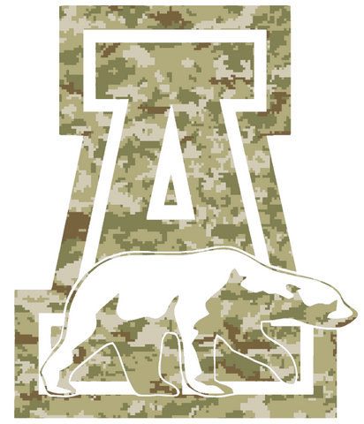 Alaska Nanooks Team Logo Salute to Service Camouflage Camo Vinyl Decal PICK SIZE