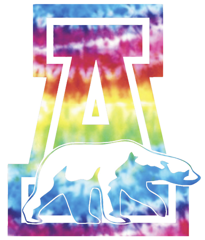 Alaska Nanooks Team Logo Crucial Catch Cancer Tie Dye Vinyl Decal PICK SIZE