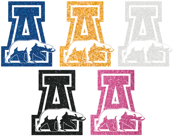 Alaska Nanooks Metallic Sparkle Team Logo Premium DieCut Vinyl Decal PICK COLOR & SIZE