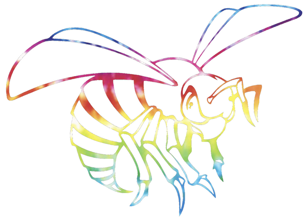 Alabama State Hornets Mascot Logo Crucial Catch Cancer Tie Dye Vinyl Decal PICK SIZE