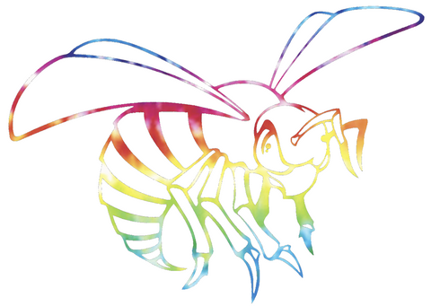 Alabama State Hornets Mascot Logo Crucial Catch Cancer Tie Dye Vinyl Decal PICK SIZE
