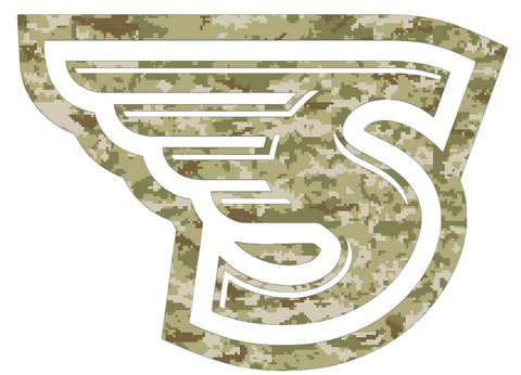 Stonehill Skyhawks Team Logo Salute to Service Camouflage Camo Vinyl Decal PICK SIZE