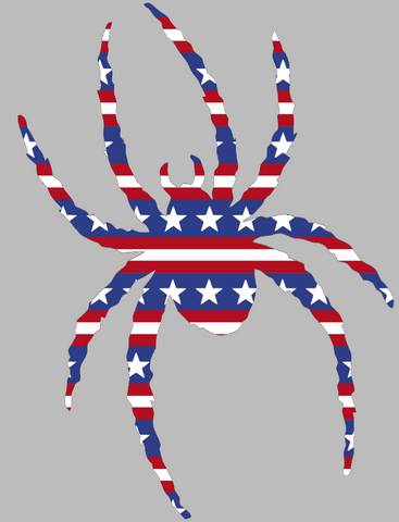 Richmond Spiders Team Logo Stars & Stripes USA American Flag Vinyl Decal PICK SIZE