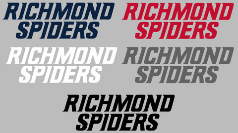 Richmond Spiders Team Name Logo Premium DieCut Vinyl Decal PICK COLOR & SIZE