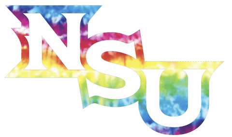 Northwestern State Demons Team Logo Crucial Catch Cancer Tie Dye Vinyl Decal PICK SIZE