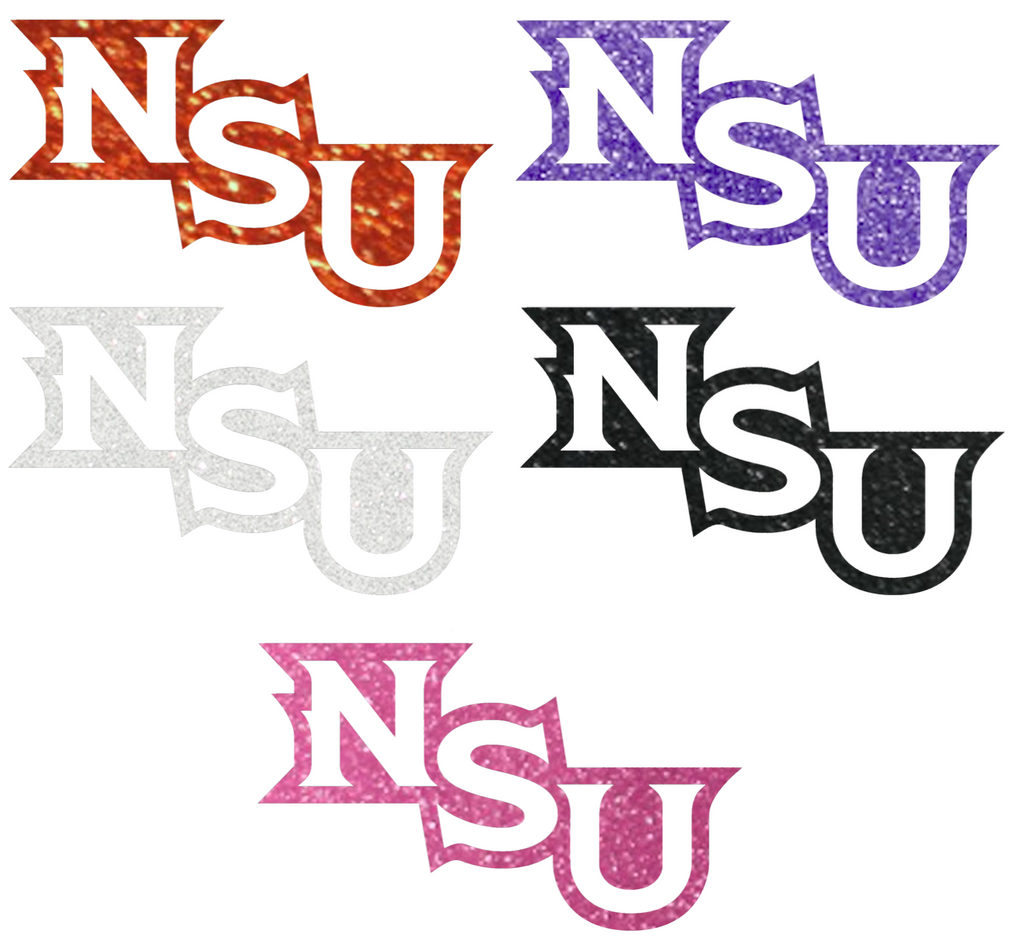 Northwestern State Demons Metallic Sparkle Team Logo Premium DieCut Vinyl Decal PICK COLOR & SIZE