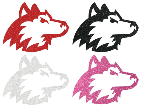 Northern Illinois Huskies Metallic Sparkle Team Logo Premium DieCut Vinyl Decal PICK COLOR & SIZE