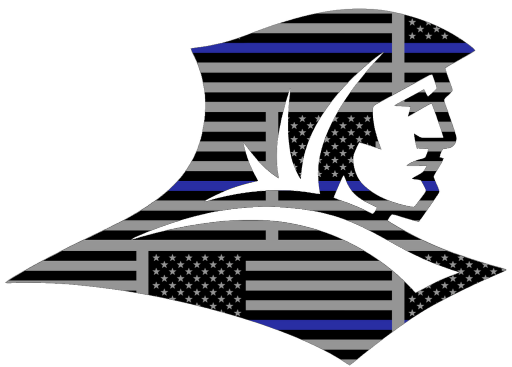 Providence Friars Team Logo Thin Blue Line American Flag Premium DieCut Vinyl Decal PICK SIZE