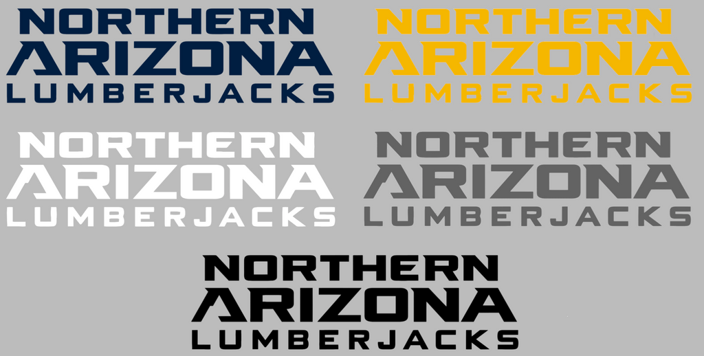 Northern Arizona Lumberjacks Team Name Logo Premium DieCut Vinyl Decal PICK COLOR & SIZE