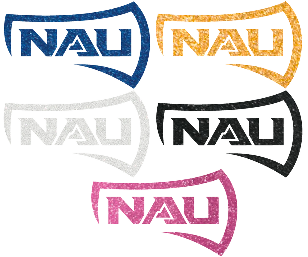 Northern Arizona Lumberjacks Metallic Sparkle Team Logo Premium DieCut Vinyl Decal PICK COLOR & SIZE