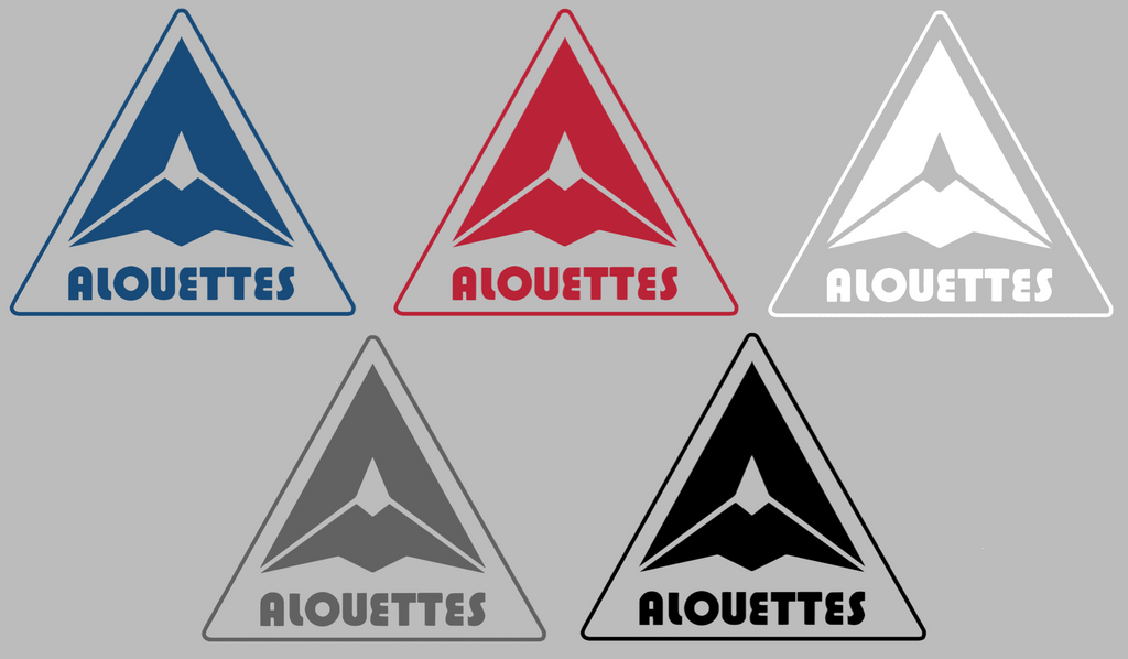 Montreal Alouettes Retro Throwback Logo Premium DieCut Vinyl Decal PICK COLOR & SIZE