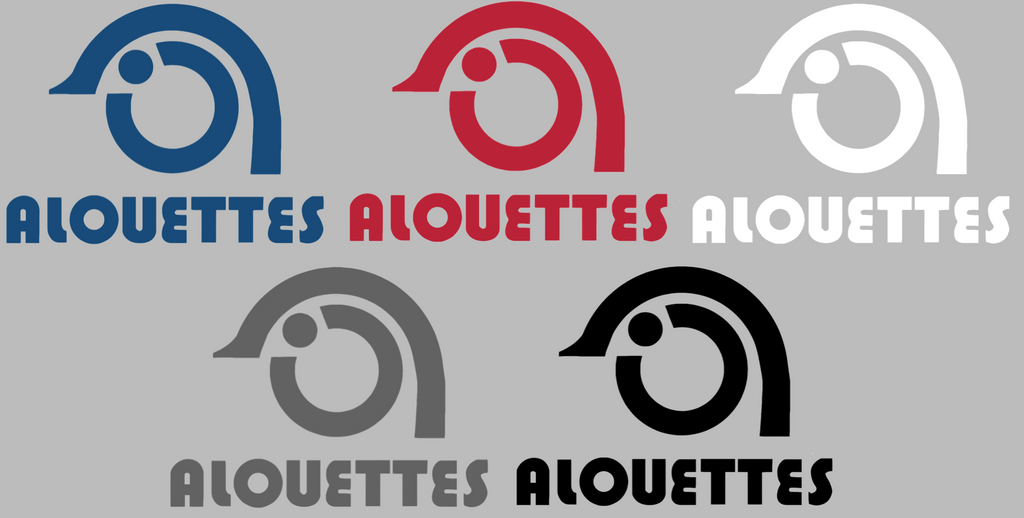 Montreal Alouettes Retro Throwback Logo Premium DieCut Vinyl Decal PICK COLOR & SIZE