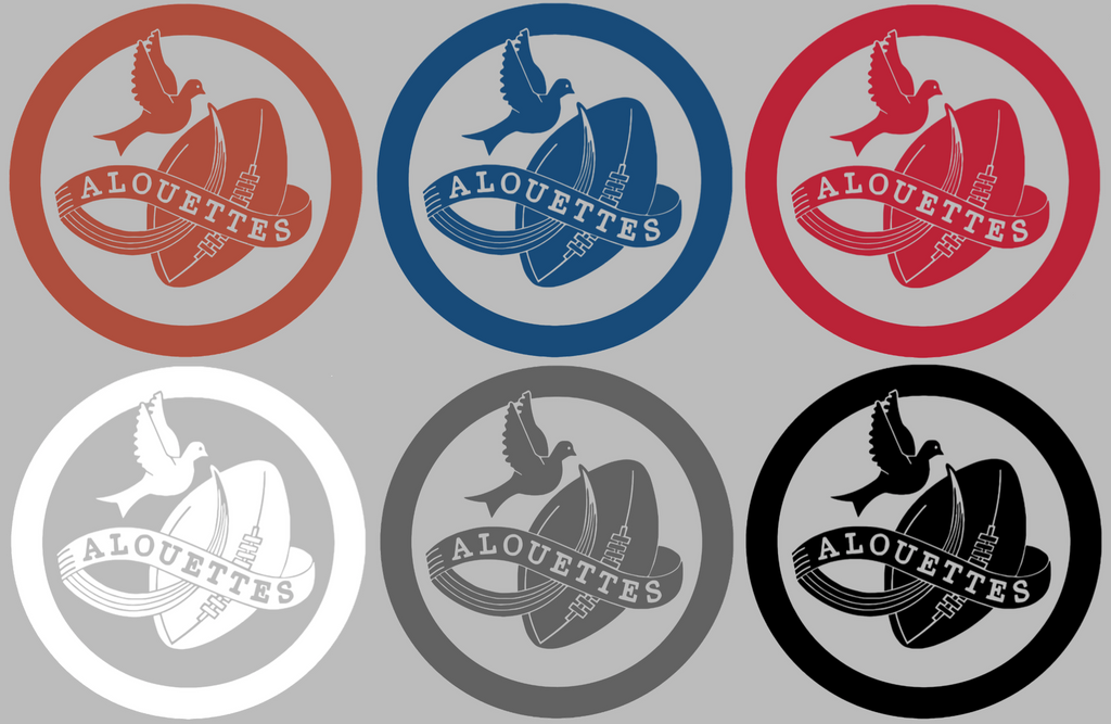 Montreal Alouettes Retro Throwback Logo Premium DieCut Vinyl Decal PICK COLOR & SIZE