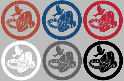 Montreal Alouettes Retro Throwback Logo Premium DieCut Vinyl Decal PICK COLOR & SIZE