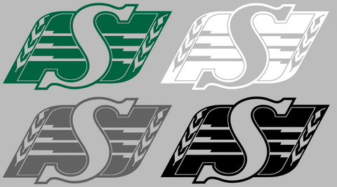 Saskatchewan Roughriders Team Logo Premium DieCut Vinyl Decal PICK COLOR & SIZE