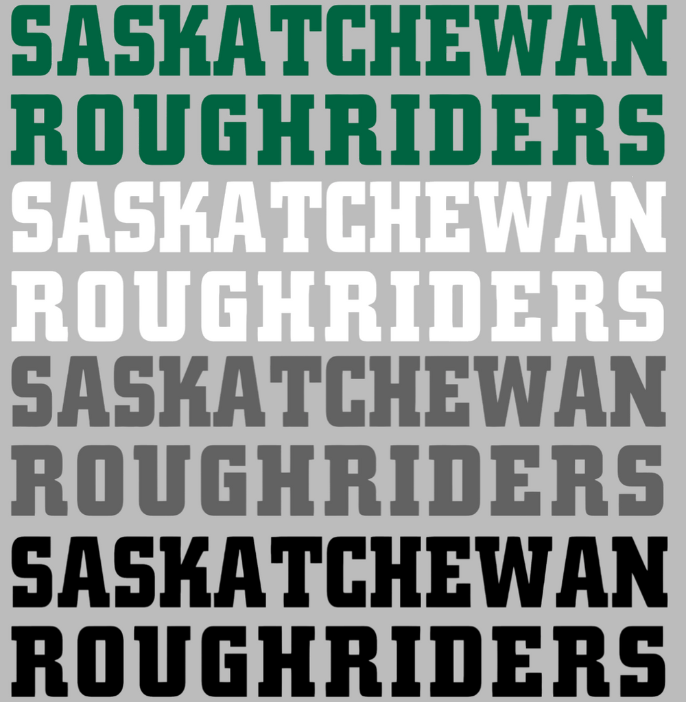 Saskatchewan Roughriders Team Name Logo Premium DieCut Vinyl Decal PICK COLOR & SIZE