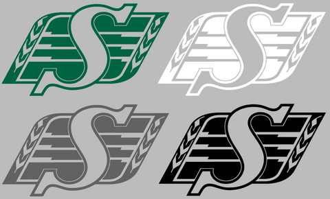Saskatchewan Roughriders Retro Throwback Logo Premium DieCut Vinyl Decal PICK COLOR & SIZE
