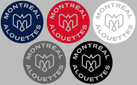 Montreal Alouettes Circle Logo Premium DieCut Vinyl Decal PICK COLOR & SIZE