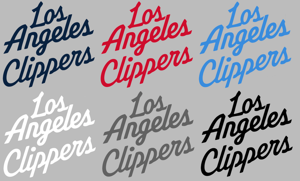 Clipper Names Los Angeles Clippers Team Name Logo Vinyl Decal PICK COLOR & SIZE ...