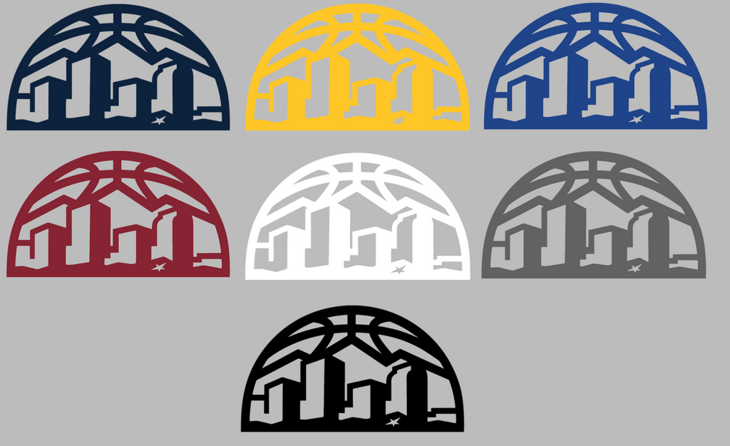 Denver Nuggets Skyline Logo Premium DieCut Vinyl Decal PICK COLOR & SIZE