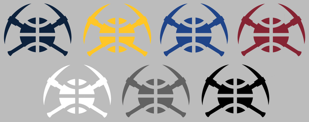 Denver Nuggets Pickaxe Logo Premium DieCut Vinyl Decal PICK COLOR & SIZE