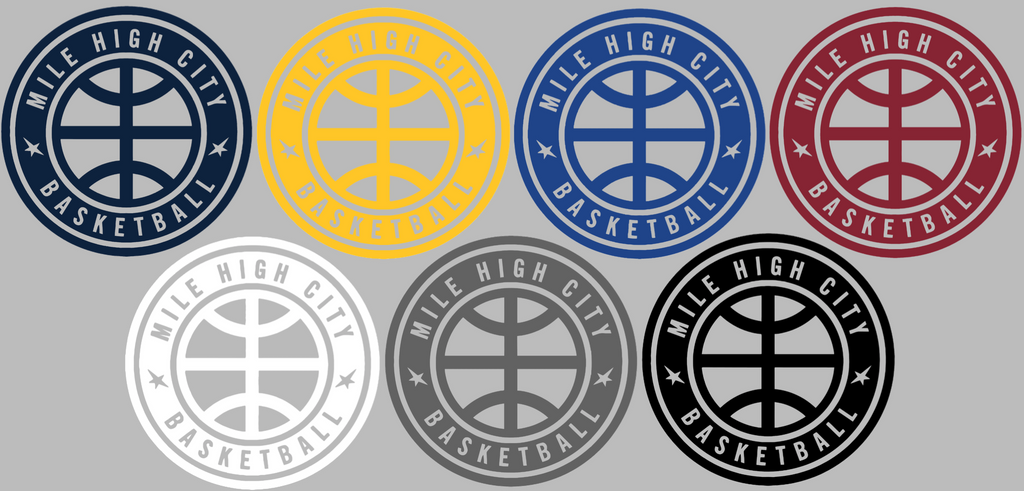 Denver Nuggets Mile High City Logo Premium DieCut Vinyl Decal PICK COLOR & SIZE