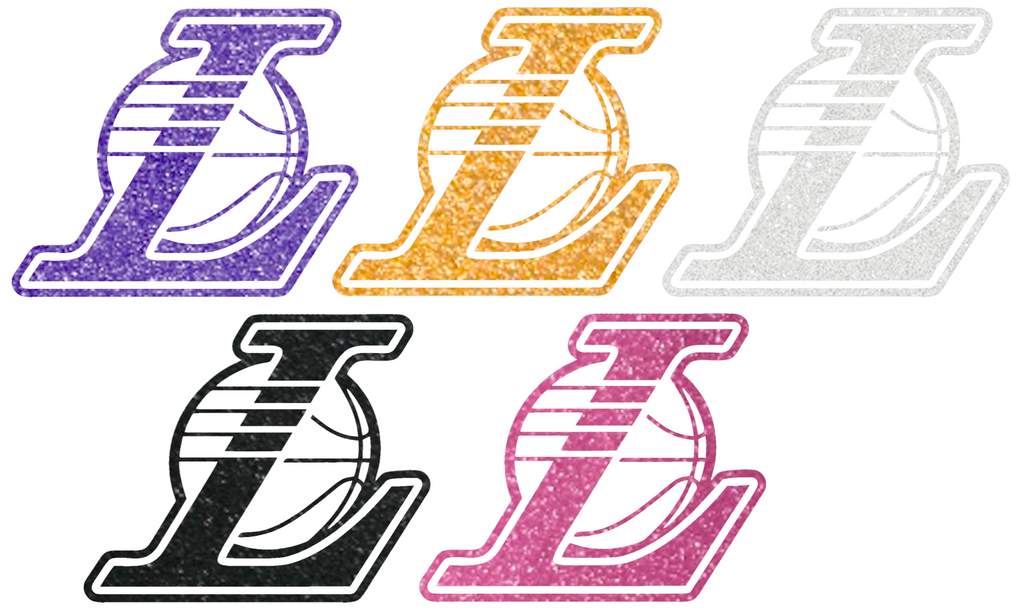 Los Angeles Lakers Metallic Sparkle Alternate Logo Premium DieCut Vinyl Decal PICK COLOR & SIZE
