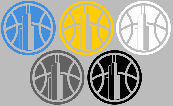 Chicago Sky Alternate Logo Premium DieCut Vinyl Decal PICK COLOR & SIZE