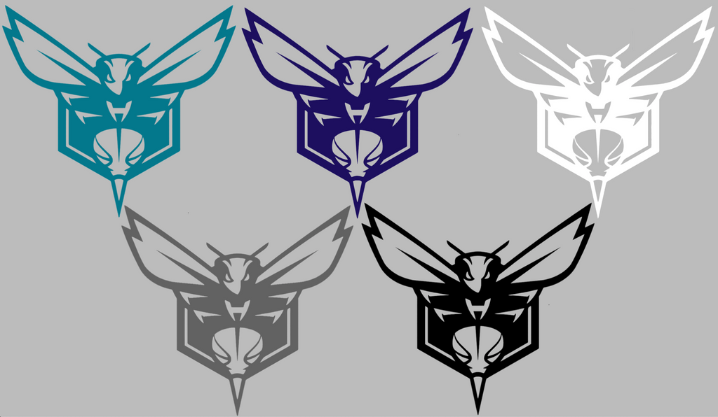Charlotte Hornets Team Logo Premium DieCut Vinyl Decal PICK COLOR & SIZE