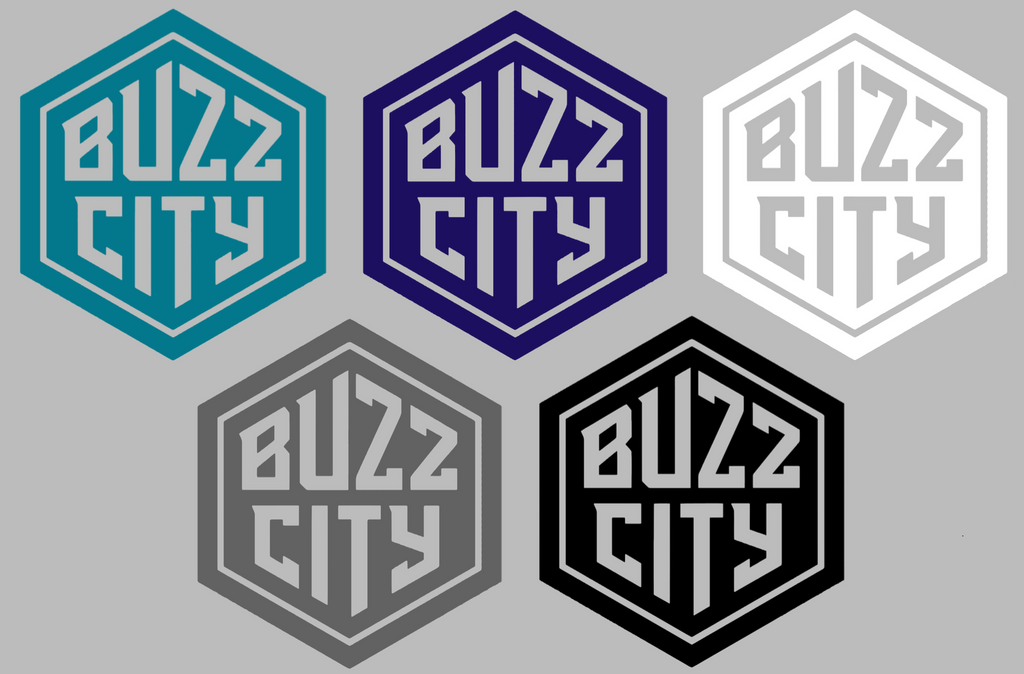 Charlotte Hornets Buzz City Logo Premium DieCut Vinyl Decal PICK COLOR & SIZE