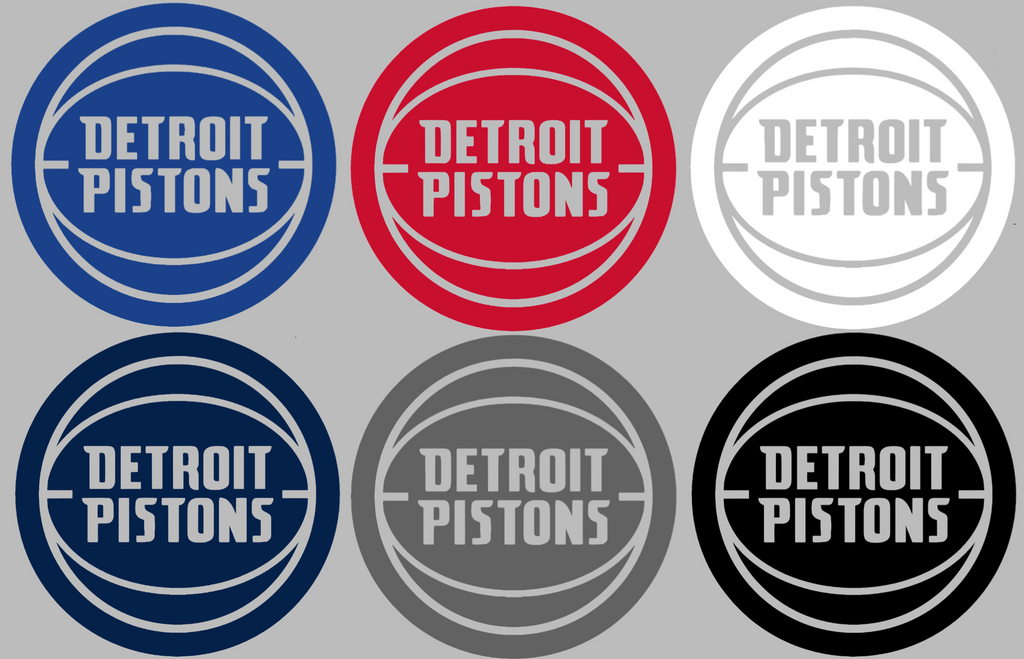 Detroit Pistons Team Logo Premium DieCut Vinyl Decal PICK COLOR & SIZE