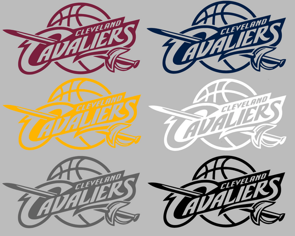 Cleveland Cavaliers Retro Throwback Logo Premium DieCut Vinyl Decal PICK COLOR & SIZE