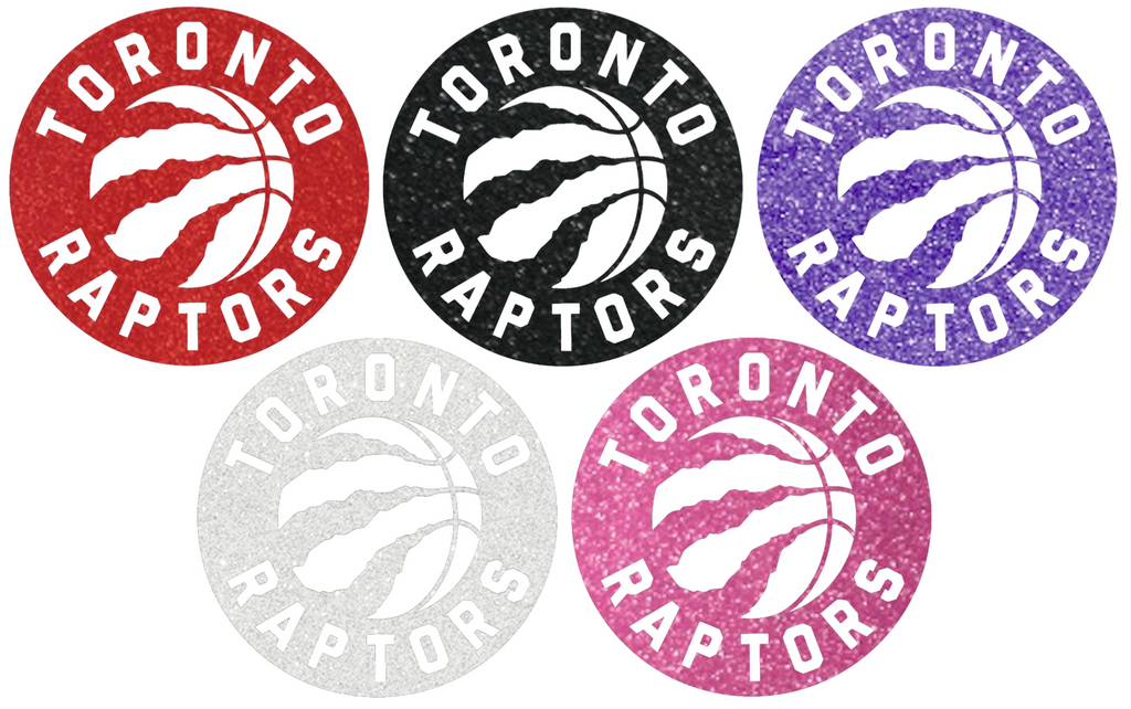 Toronto Raptors Metallic Sparkle Team Logo Premium DieCut Vinyl Decal PICK COLOR & SIZE