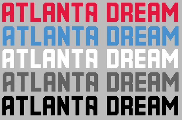 Atlanta Dream Team Name Logo Premium DieCut Vinyl Decal PICK COLOR & SIZE