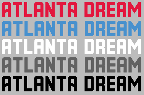 Atlanta Dream Team Name Logo Premium DieCut Vinyl Decal PICK COLOR & SIZE