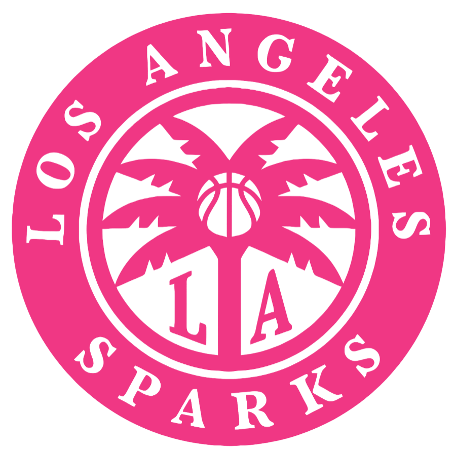 Los Angeles Sparks HOT PINK Team Logo Premium DieCut Vinyl Decal PICK SIZE