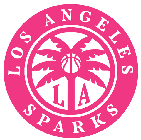 Los Angeles Sparks HOT PINK Team Logo Premium DieCut Vinyl Decal PICK SIZE