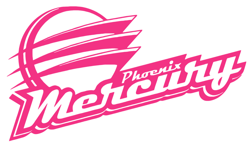 Phoenix Mercury HOT PINK Team Logo Premium DieCut Vinyl Decal PICK SIZE