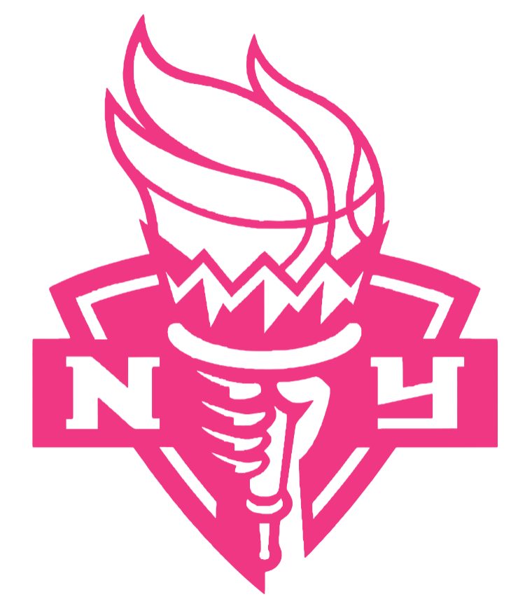 New York Liberty HOT PINK Team Logo Premium DieCut Vinyl Decal PICK SIZE