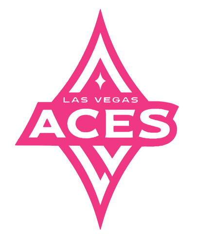 Las Vegas Aces HOT PINK Team Logo Premium DieCut Vinyl Decal PICK SIZE