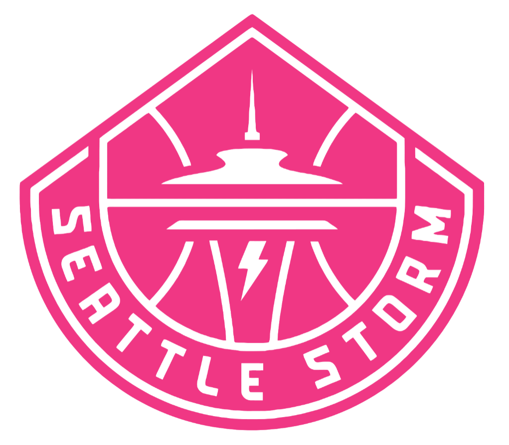 Seattle Storm HOT PINK Team Logo Premium DieCut Vinyl Decal PICK SIZE