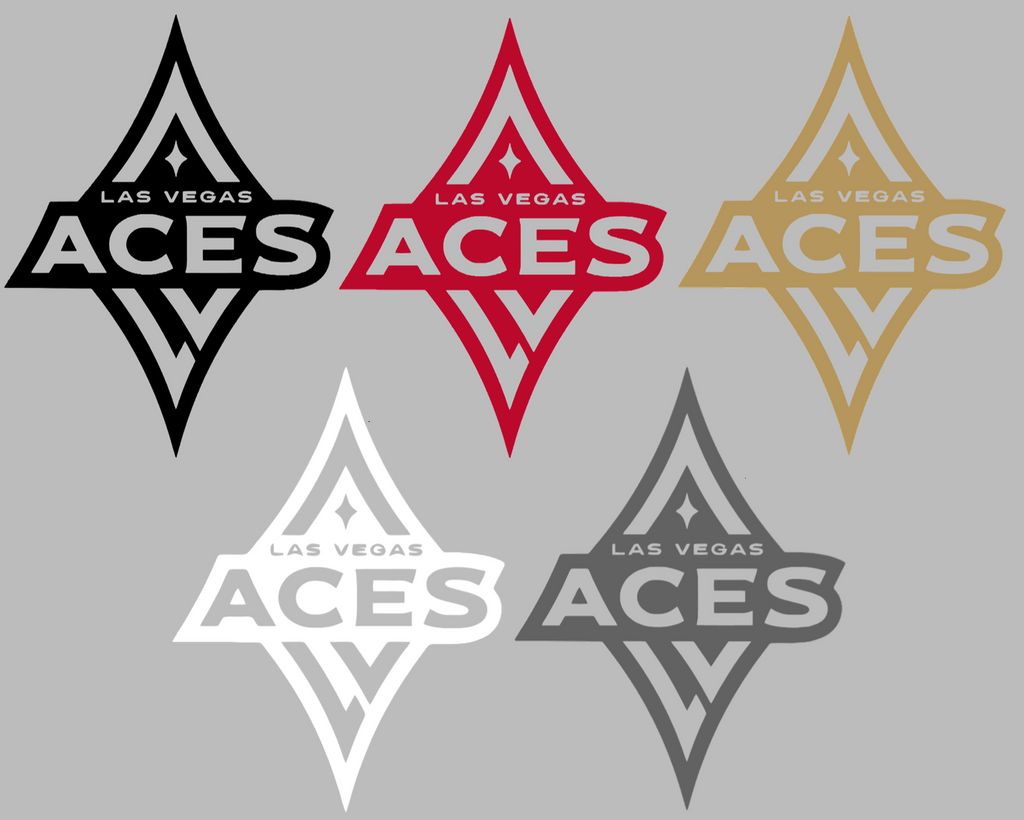 Las Vegas Aces Retro Throwback Logo Premium DieCut Vinyl Decal PICK COLOR & SIZE
