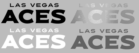 Las Vegas Aces Team Name Logo Premium DieCut Vinyl Decal PICK COLOR & SIZE