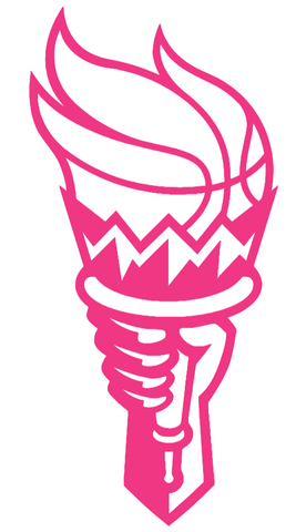 New York Liberty HOT PINK Alternate Logo Premium DieCut Vinyl Decal PICK SIZE