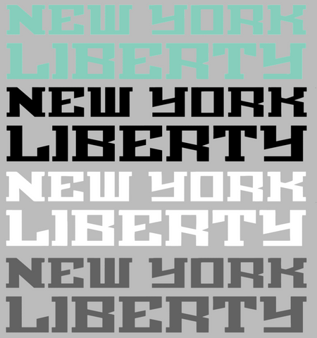 New York Liberty Team Name Logo Premium DieCut Vinyl Decal PICK COLOR & SIZE