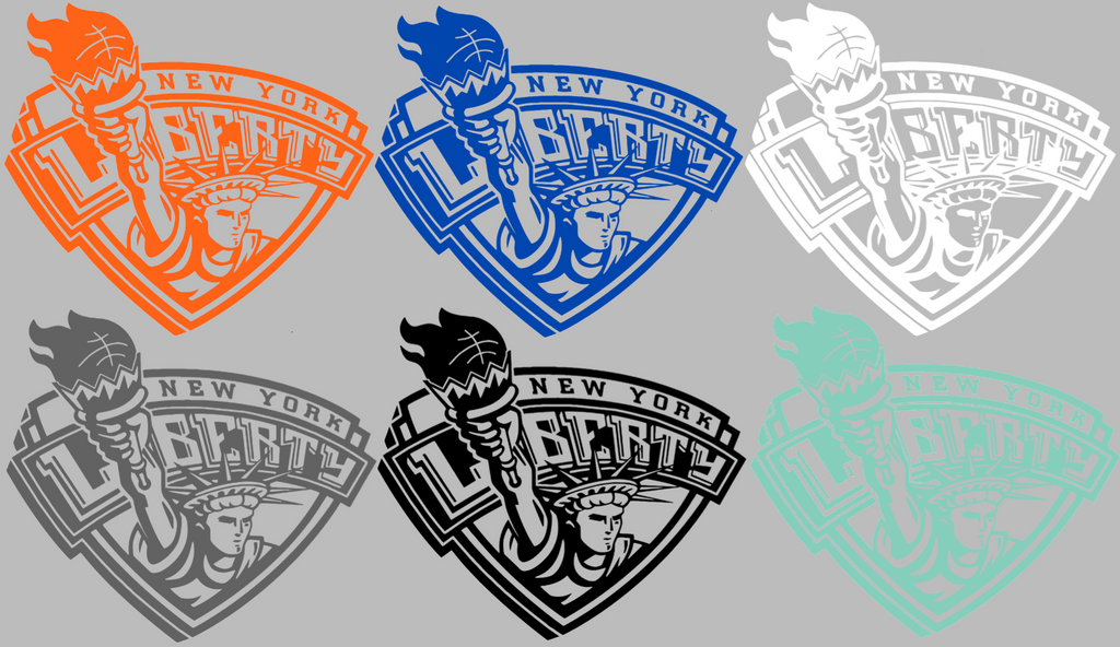 New York Liberty Retro Throwback Logo Premium DieCut Vinyl Decal PICK COLOR & SIZE
