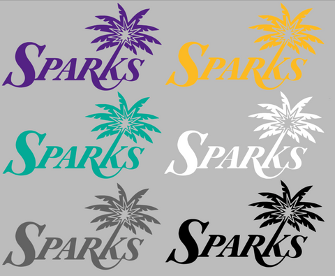 Los Angeles Sparks Alternate Logo Premium DieCut Vinyl Decal PICK COLOR & SIZE